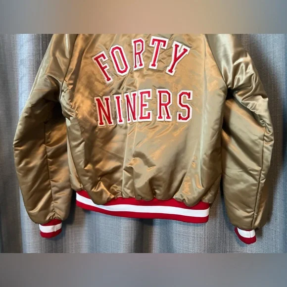 Vintage San Francisco 49ers Locker Line Good Satin Jacket Size XL - Picture 6 of 12